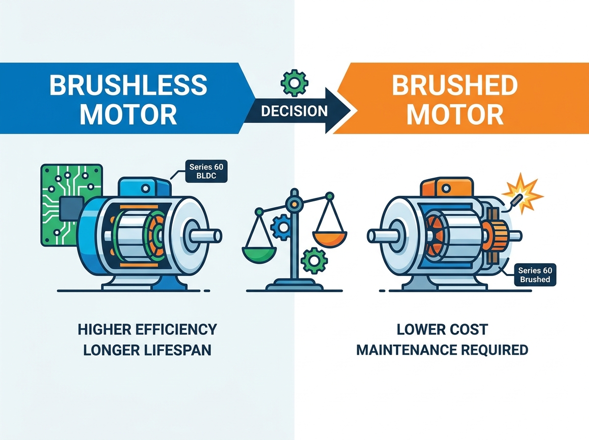 Brushless motor internal components and stator design
